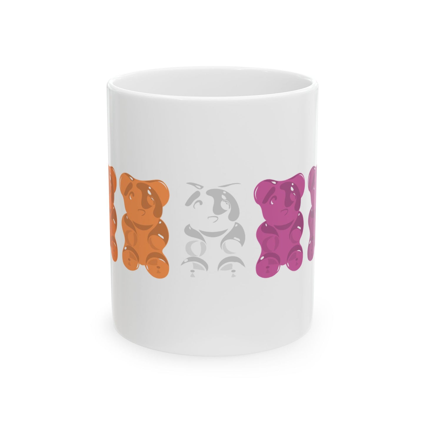 Lesbian Pride Gummy Bears Coffee Mug (11oz/15oz)