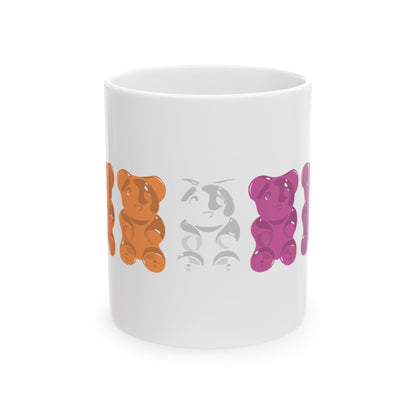 Lesbian Pride Gummy Bears Coffee Mug (11oz/15oz)