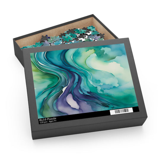 Watercolor Waves Puzzle (120, 252, 500-Piece)