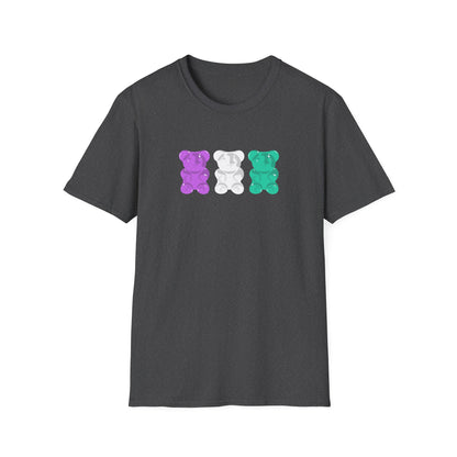 Genderqueer Pride Gummy Bears Unisex Softstyle T-Shirt