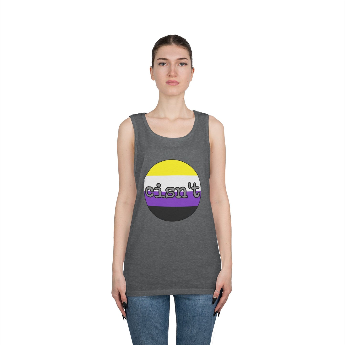 Cisn't Unisex Heavy Cotton Tank Top
