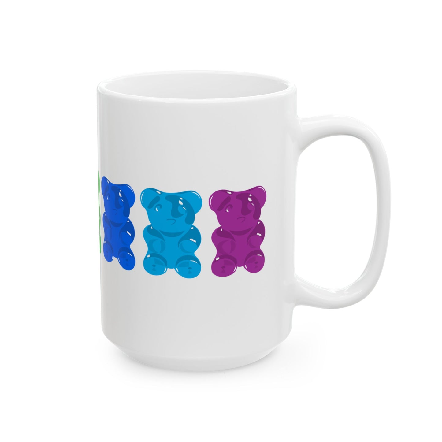 Rainbow Pride Gummy Bears Coffee Mug (11oz/15oz)