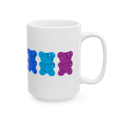 Rainbow Pride Gummy Bears Coffee Mug (11oz/15oz)