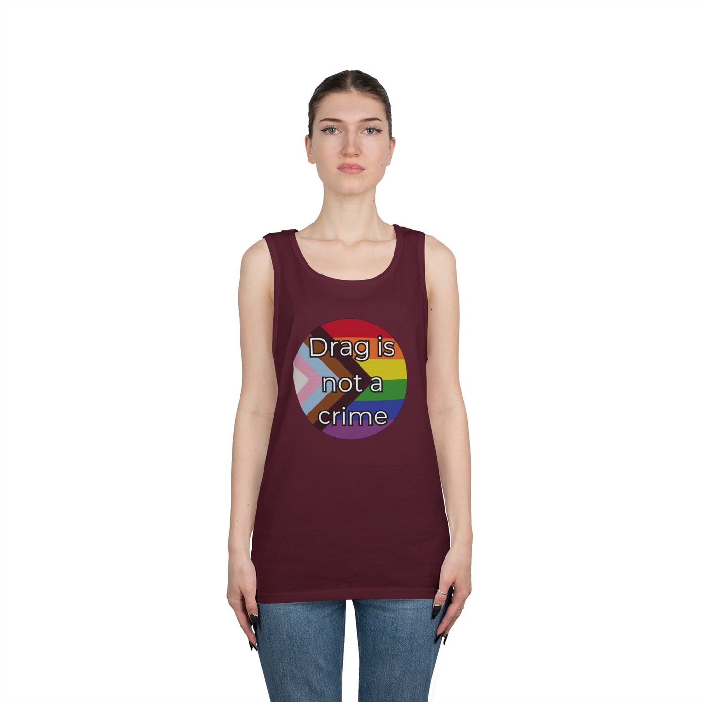 Drag Is Not A Crime Unisex Heavy Cotton Tank Top