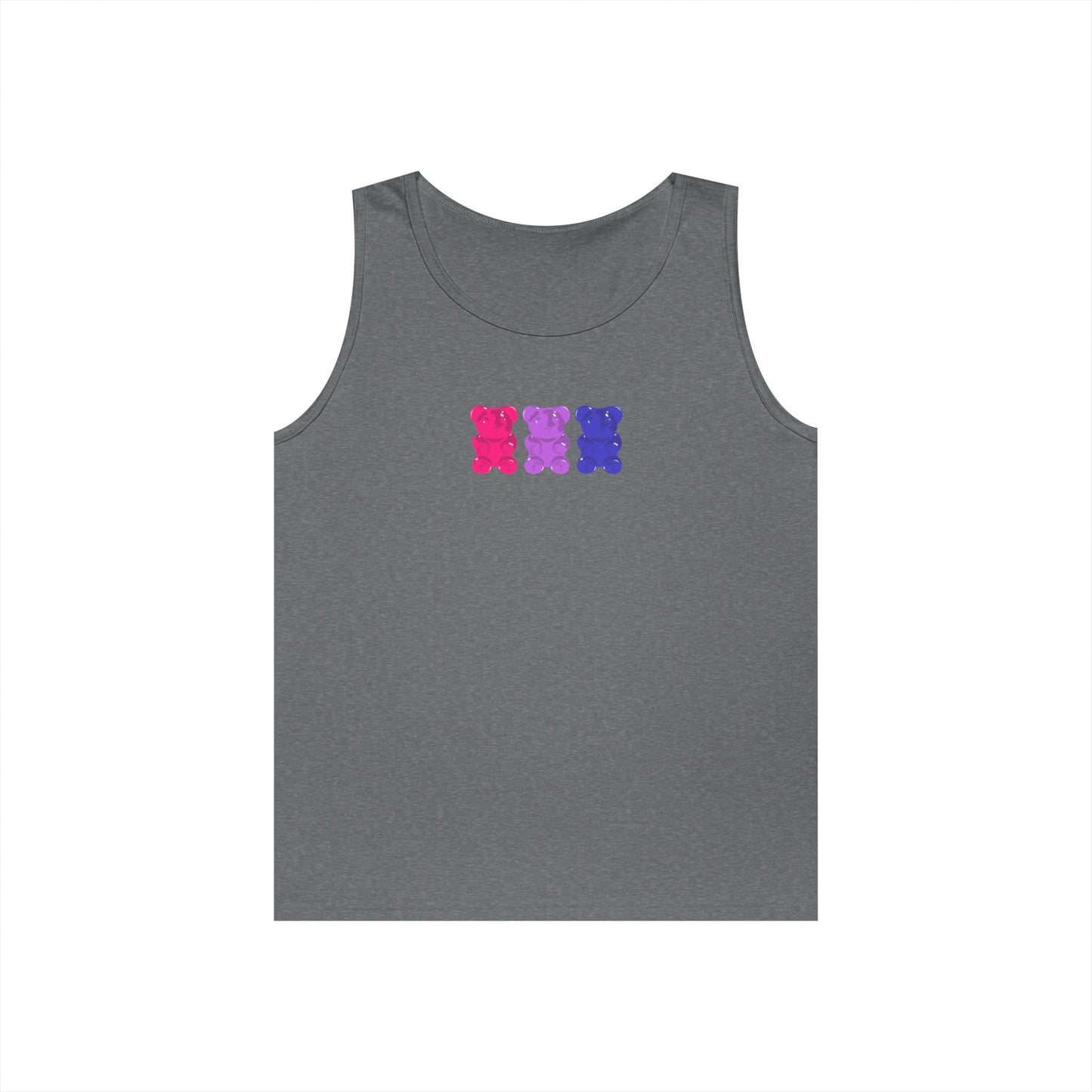 Bisexual Pride Gummy Bears Unisex Heavy Cotton Tank Top