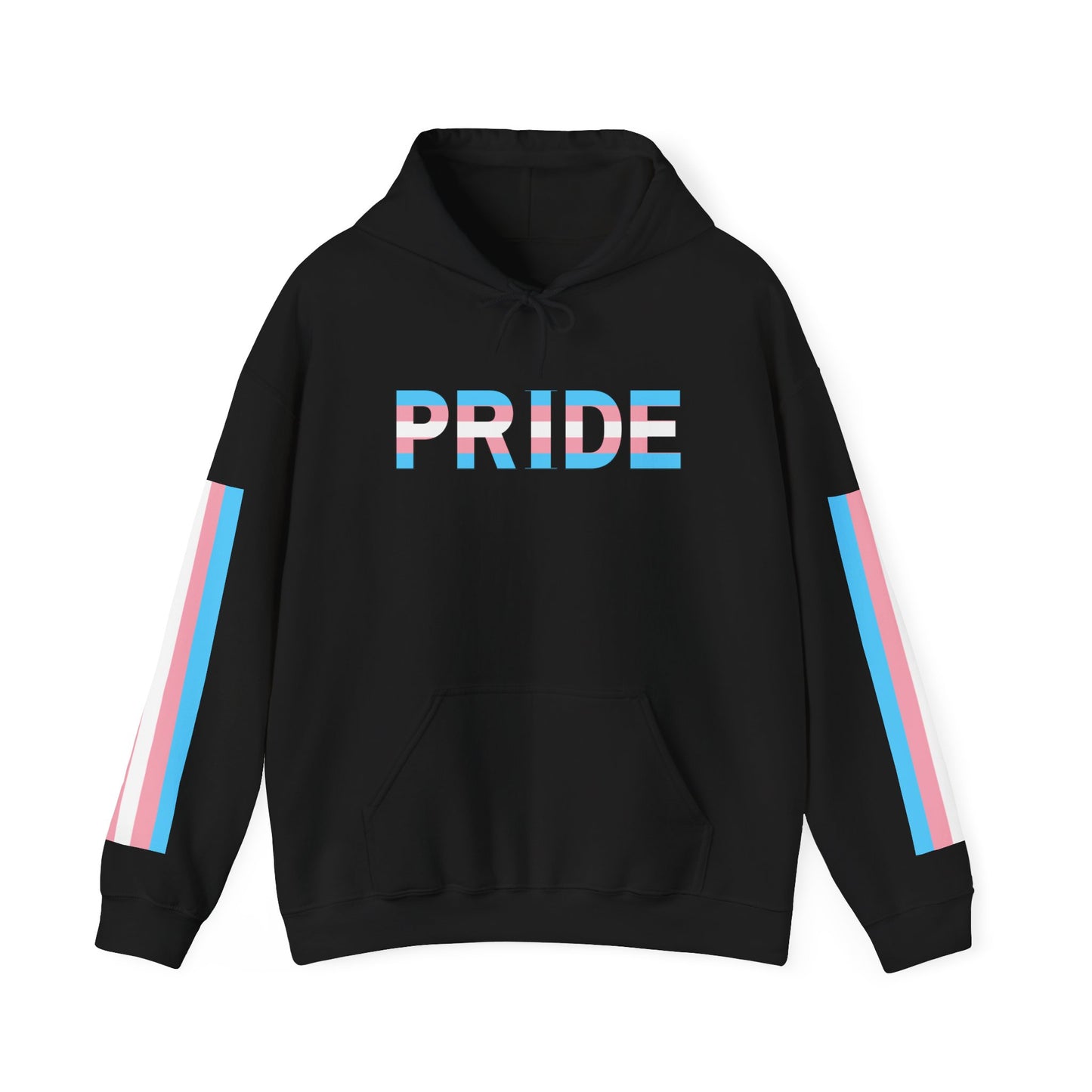 Trans Pride Flag Sleaves Unisex Heavy Blend™ Hooded Sweatshirt