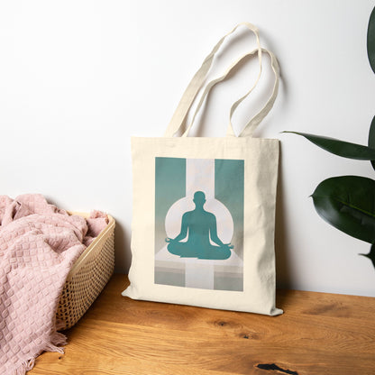 Soul of Meditation Cotton Canvas Tote Bag