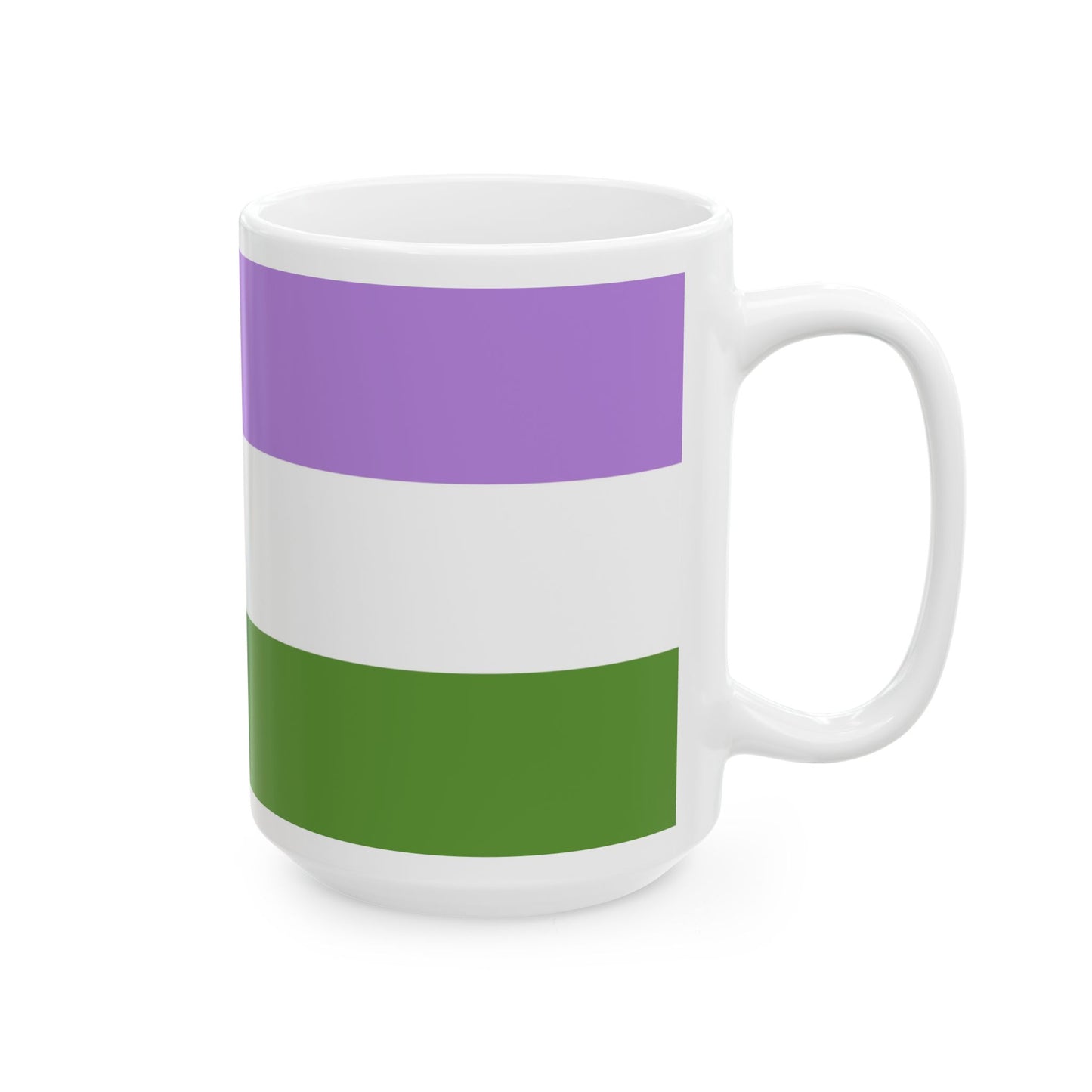Genderqueer Pride Flag Coffee Mug (11oz/15oz)