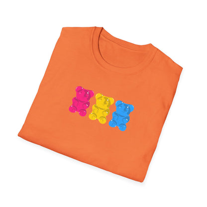 Pansexual Pride Gummy Bears Unisex Softstyle T-Shirt