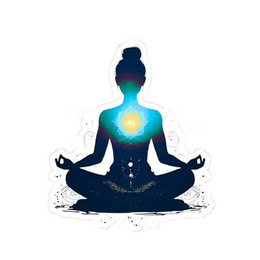 Yoga the Heart of Meditation Kiss-Cut Stickers