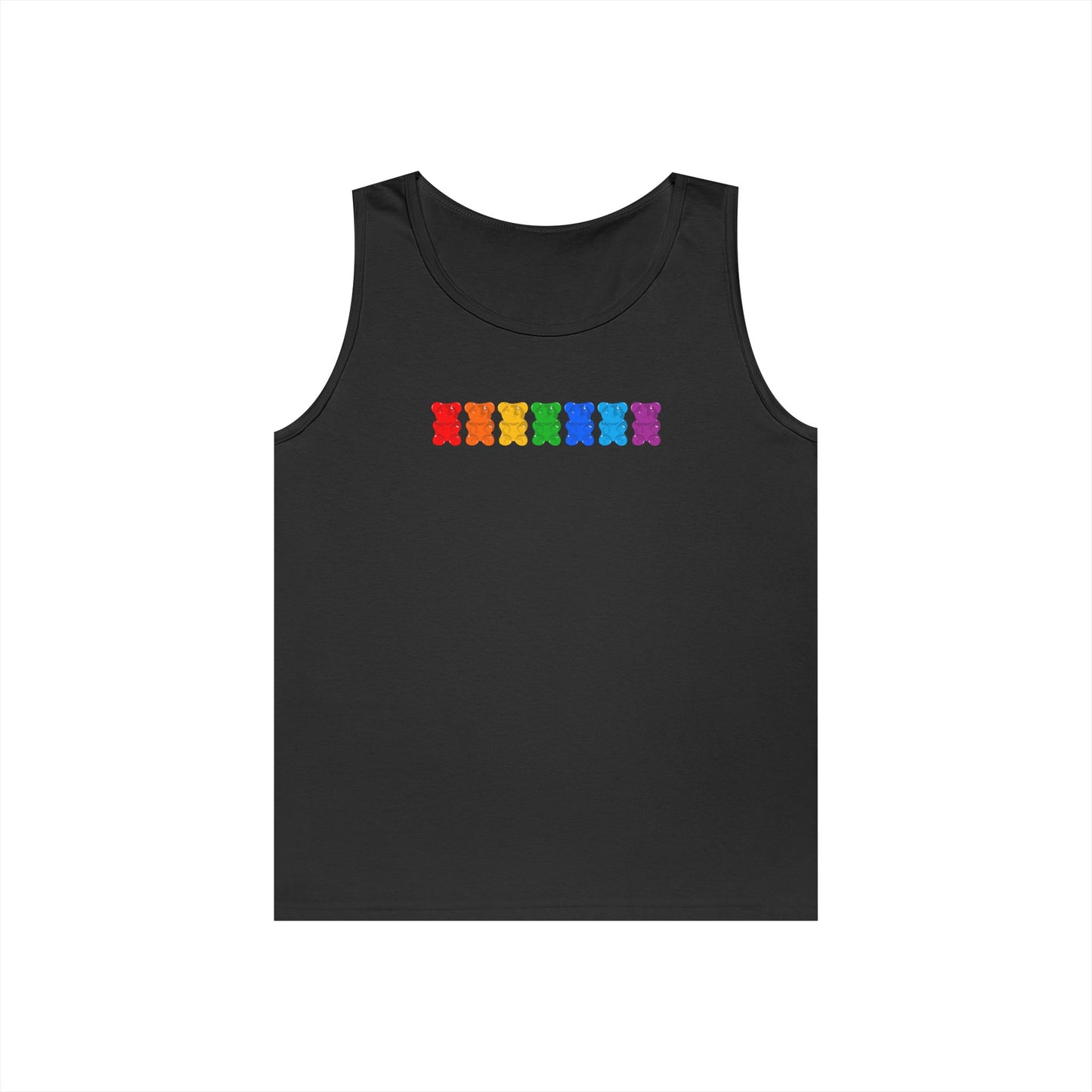 Rainbow Pride Gummy Bears Unisex Heavy Cotton Tank Top