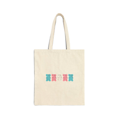 Trans Pride Gummy Bears Canvas Tote