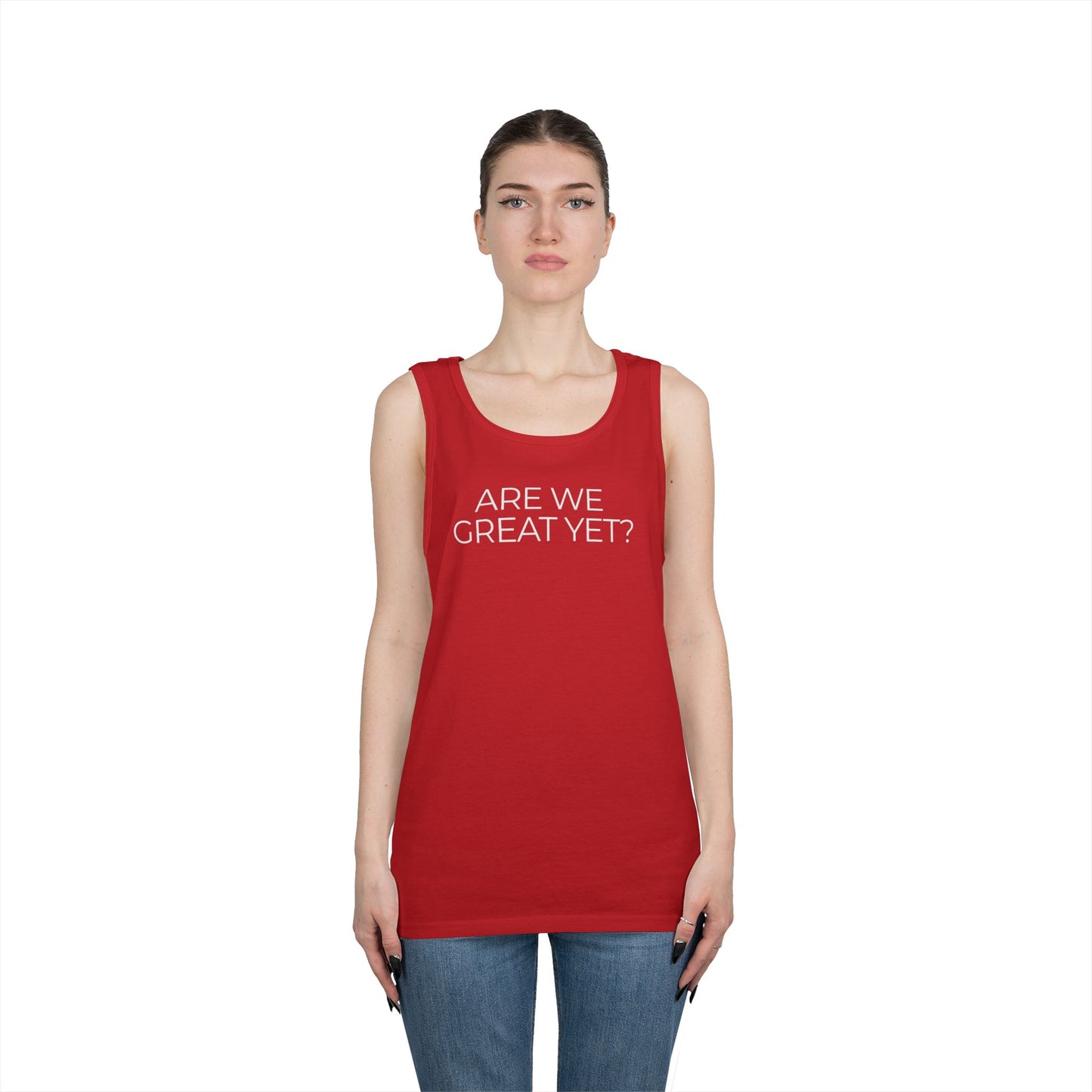 Are We Great Yet Unisex Heavy Cotton Tank Top