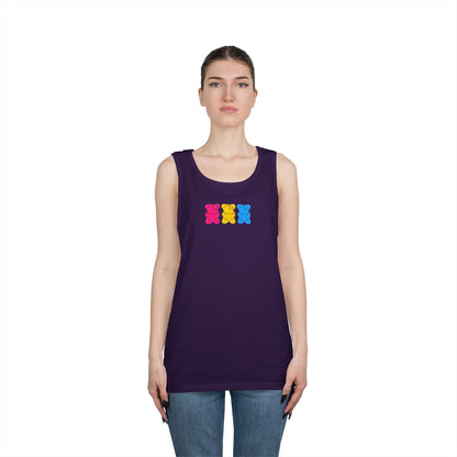 Pansexual Pride Gummy Bears Unisex Heavy Cotton Tank Top
