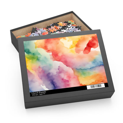 Rainbow Watercolor Puzzle (120, 252, 500-Piece)