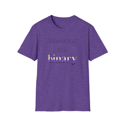 Breaking the Binary Pride Unisex Softstyle T-Shirt