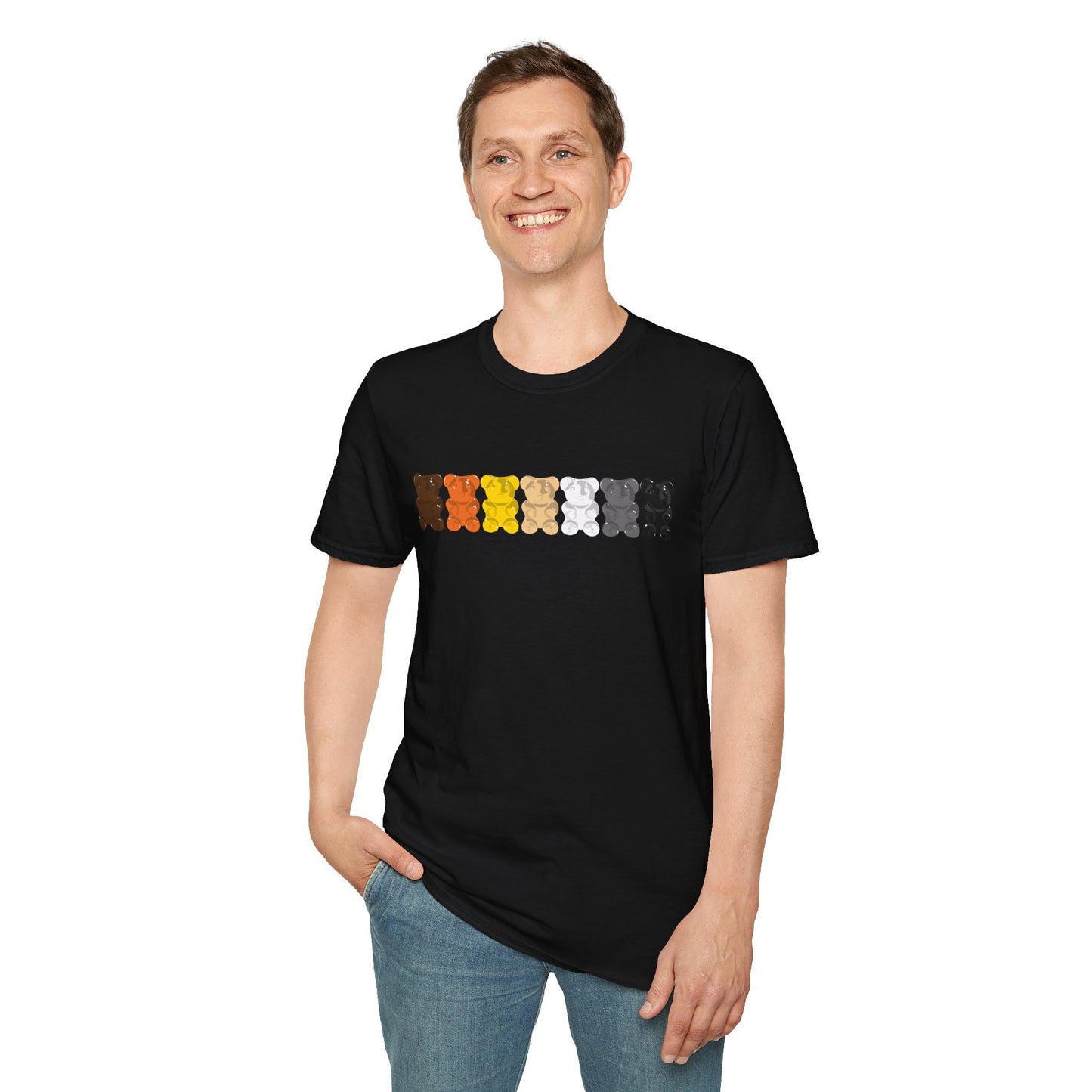 Bear Pride Gummy Bears Unisex Softstyle T-Shirt