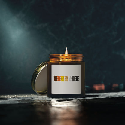 Bear Pride Gummy Bear Scented Candles, Coconut Apricot Wax (4oz, 9oz)