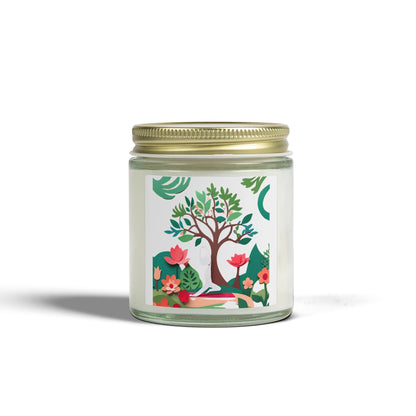 Garden of Mindfulness Scented Candles, Coconut Apricot Wax (4oz, 9oz)