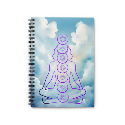 Chakras Spiral Notebook - Ruled Line