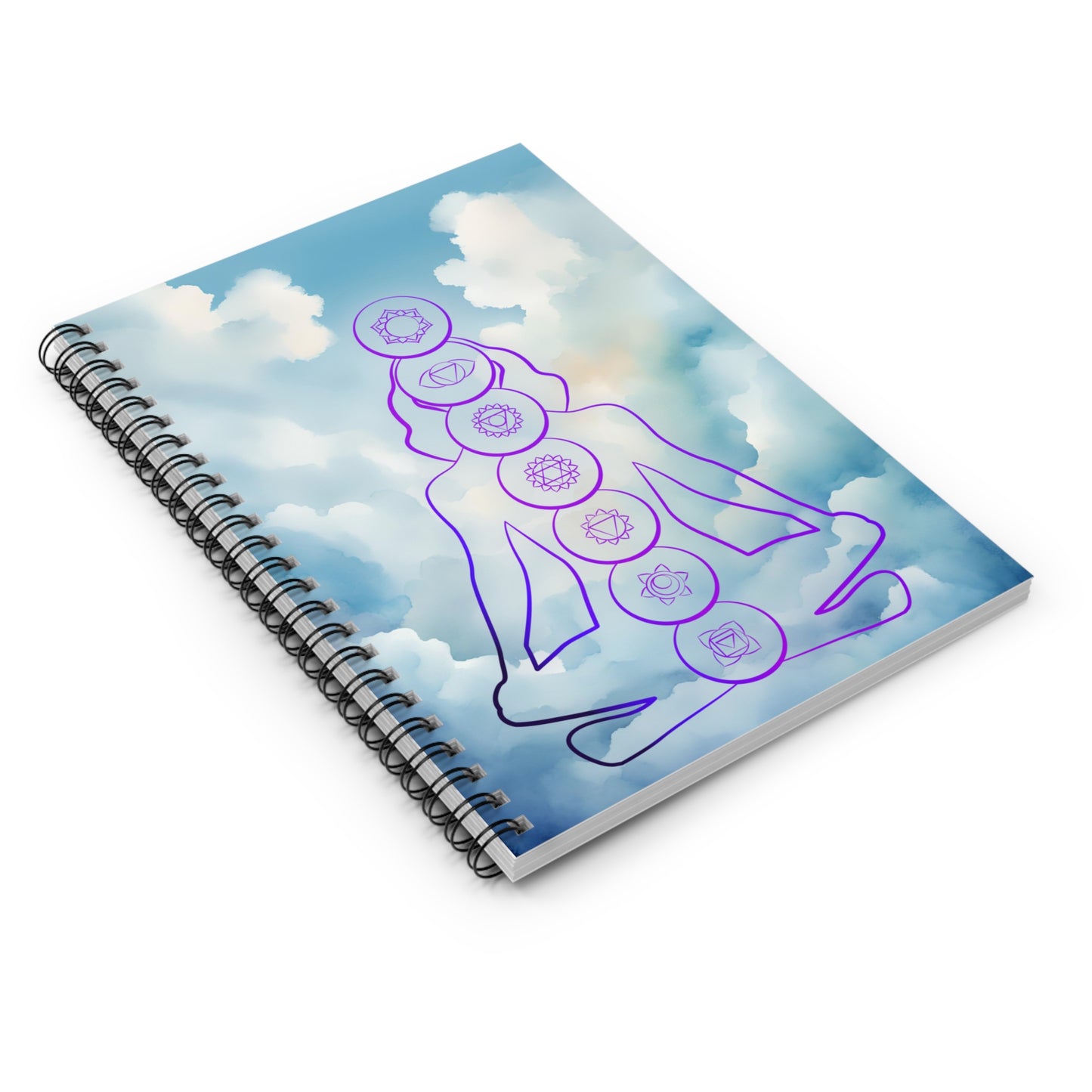 Chakras Spiral Notebook - Ruled Line