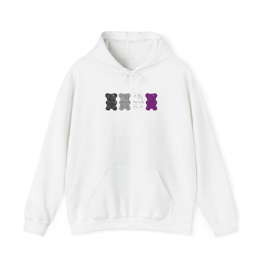 Asexual Pride Gummy Bears Unisex Heavy Blend™ Hooded Sweatshirt