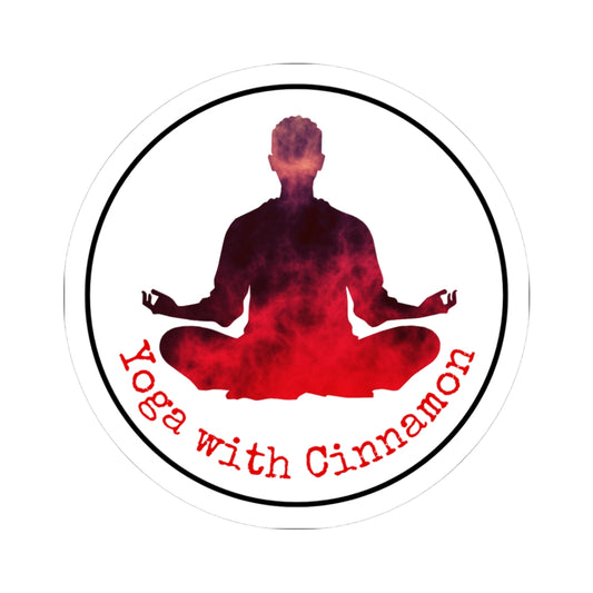Yoga With Cinnamon Kiss-Cut Stickers