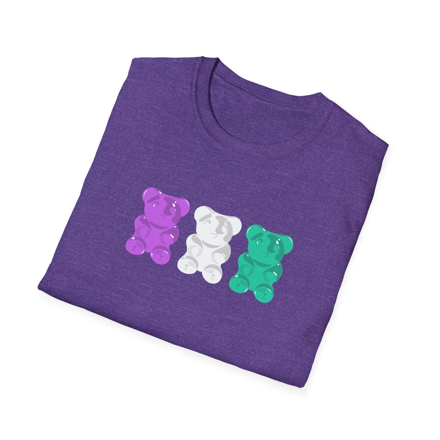 Genderqueer Pride Gummy Bears Unisex Softstyle T-Shirt