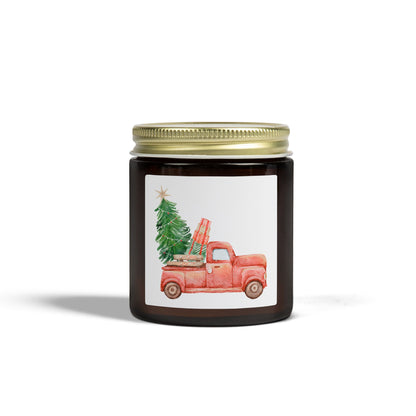 Old Red Truck Scented Candles, Coconut Apricot Wax (4oz, 9oz)