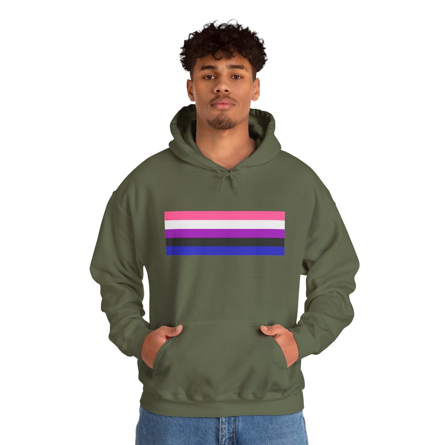 Genderfluid Pride Flag Unisex Heavy Blend™ Hooded Sweatshirt