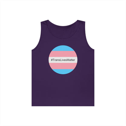 Trans Lives Matter Unisex Heavy Cotton Tank Top