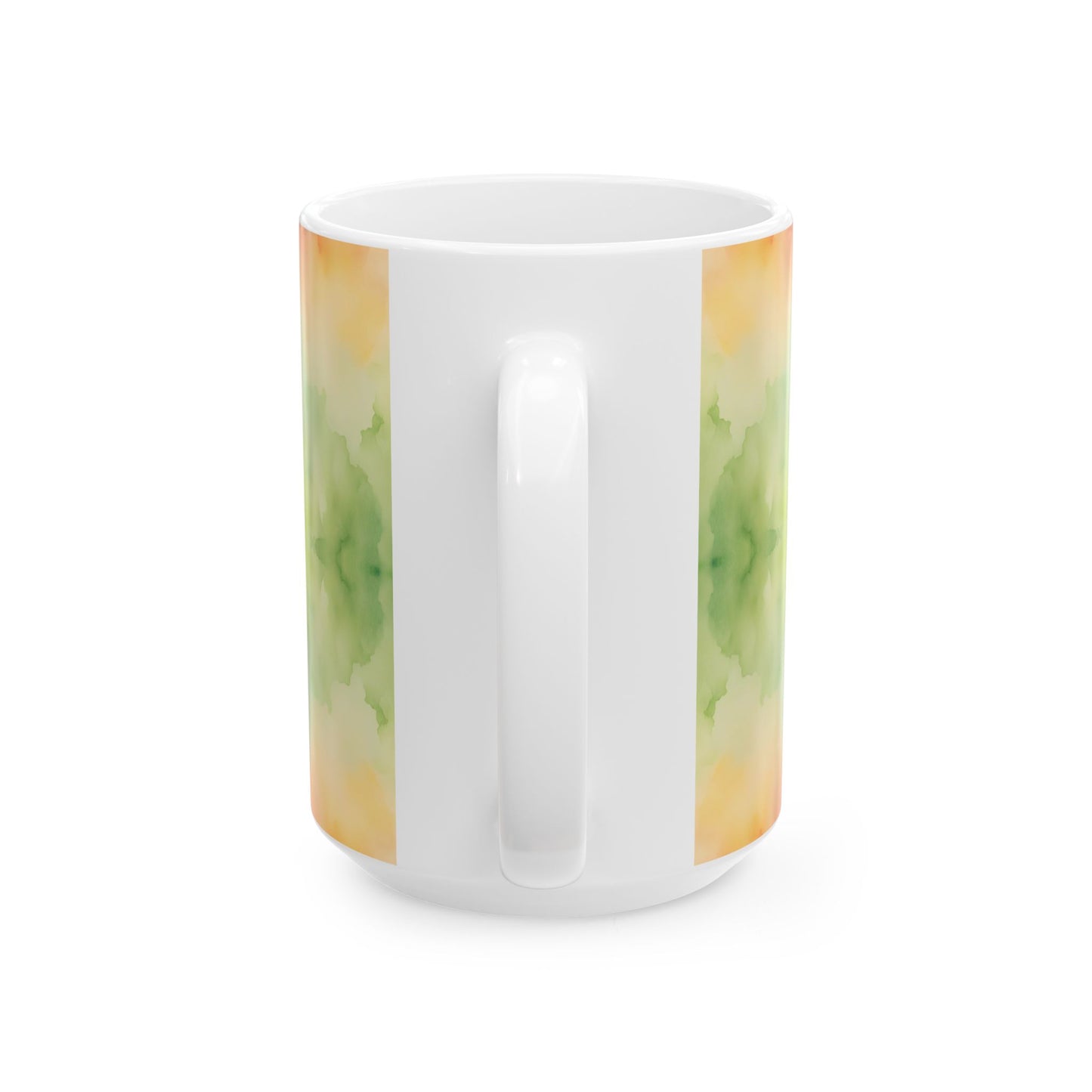 Watercolor Rainbow Ceramic Mug, (11oz, 15oz)