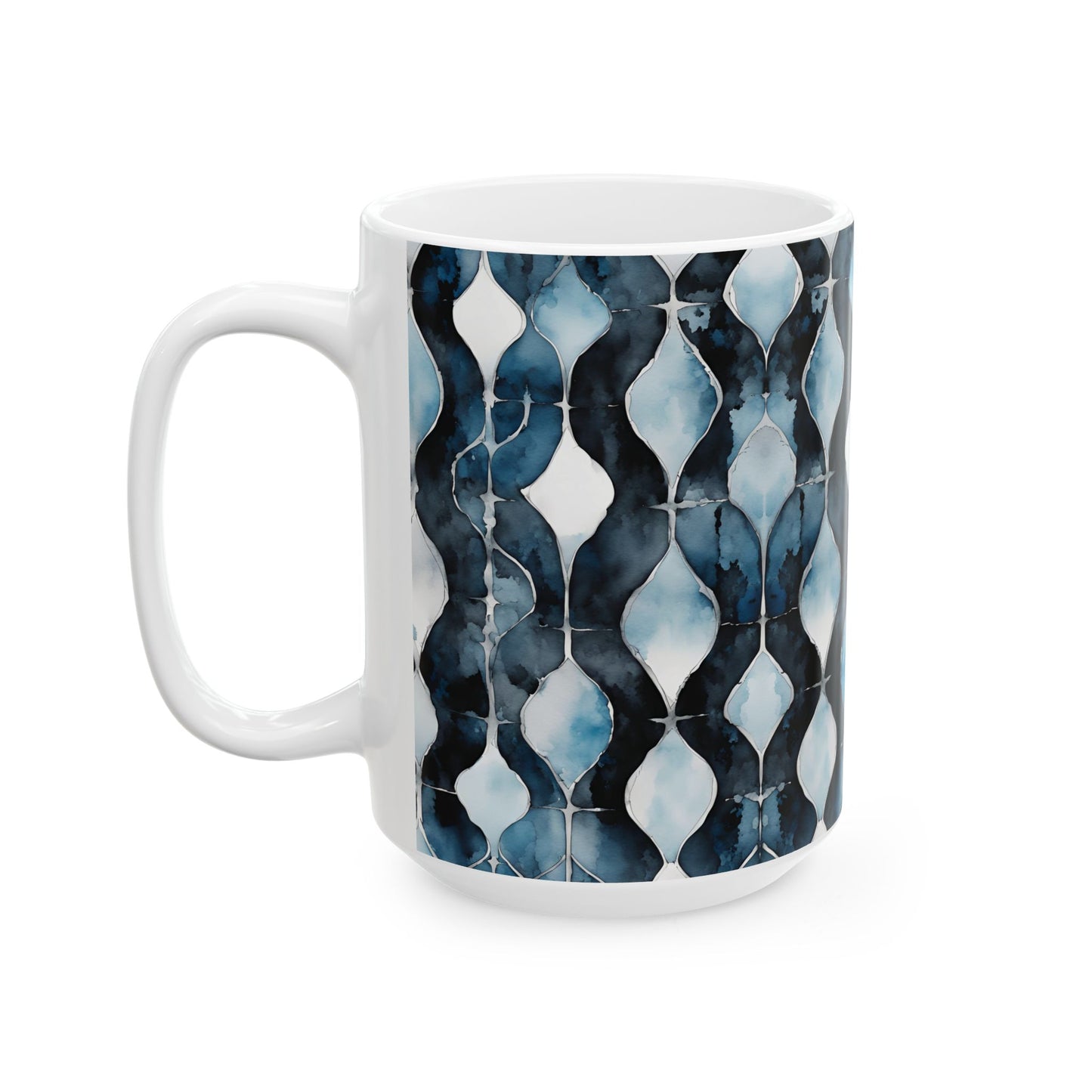 Watercolor Links Ceramic Mug, (11oz, 15oz)