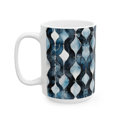 Watercolor Links Ceramic Mug, (11oz, 15oz)