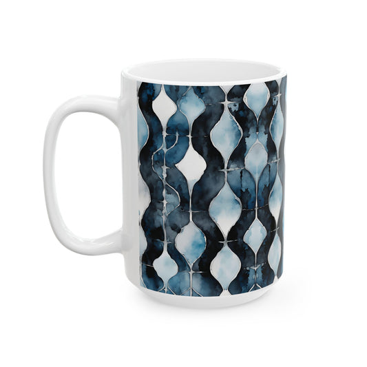 Watercolor Links Ceramic Mug, (11oz, 15oz)