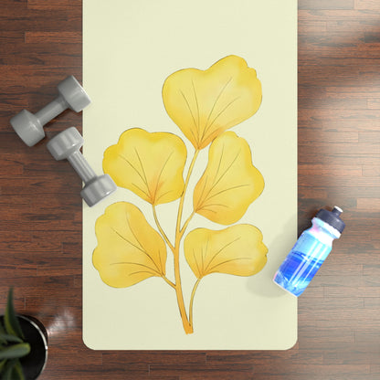 Ginkgo Biloba Rubber Yoga Mat