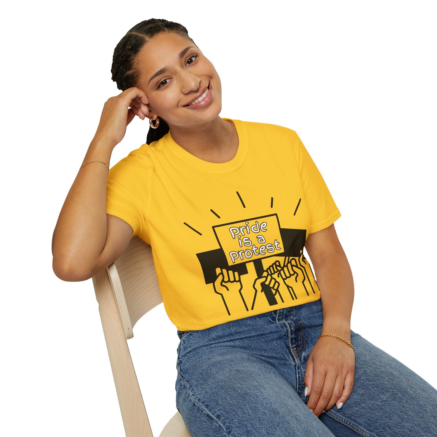 Pride Is A Protest Unisex Softstyle T-Shirt