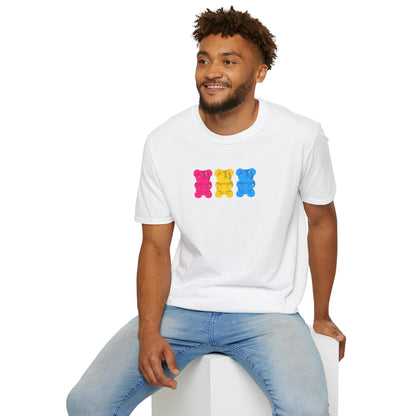 Pansexual Pride Gummy Bears Unisex Softstyle T-Shirt