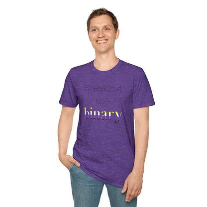 Breaking the Binary Pride Unisex Softstyle T-Shirt