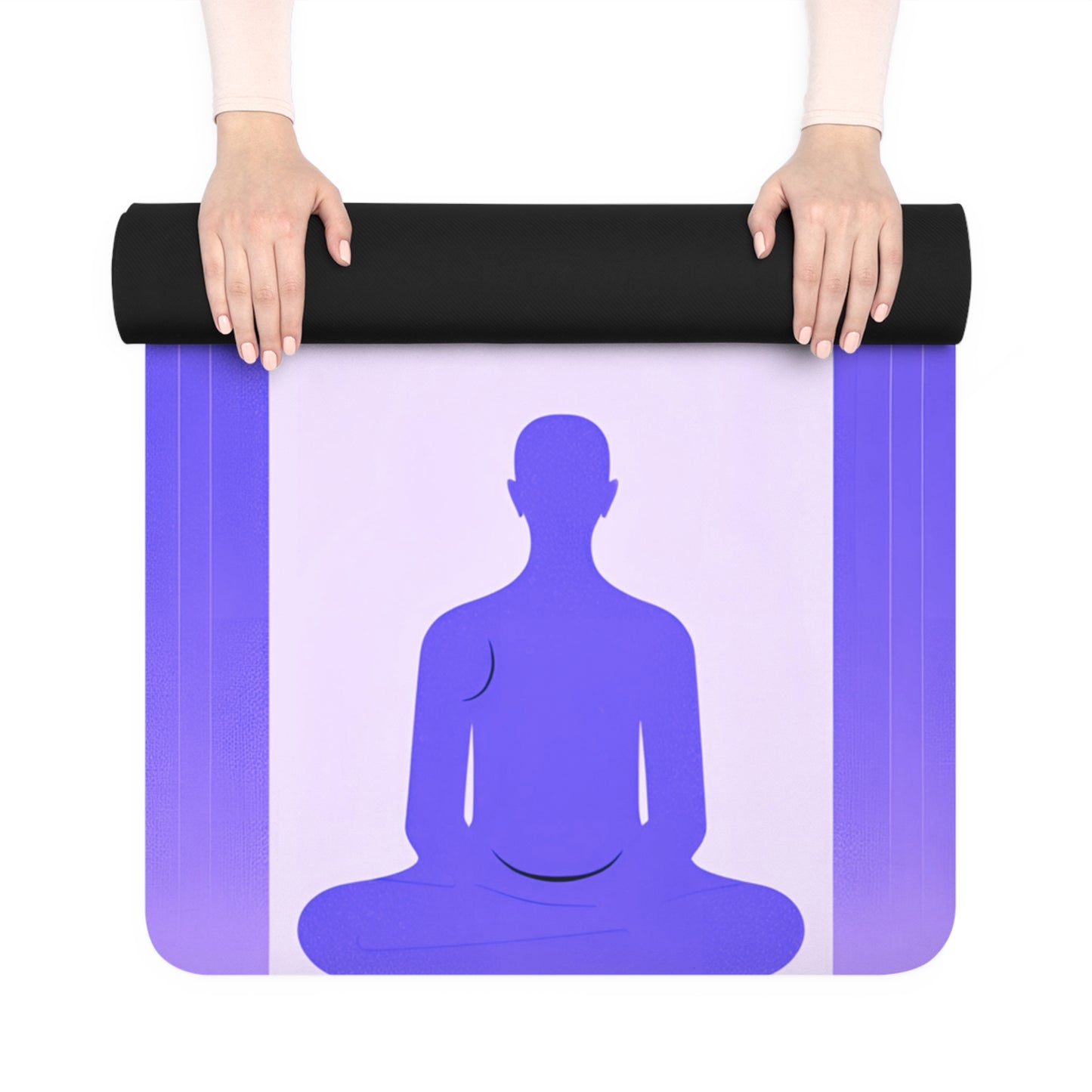 Purple Meditation Rubber Yoga Mat