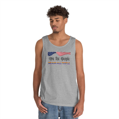 We the People Means All People Unisex Heavy Cotton Tank Top
