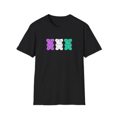 Genderqueer Pride Gummy Bears Unisex Softstyle T-Shirt