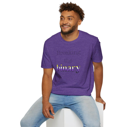Breaking the Binary Pride Unisex Softstyle T-Shirt