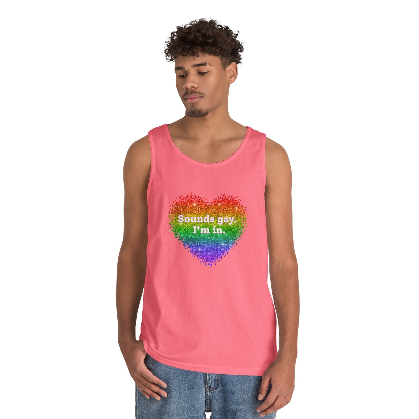 Sounds Gay I'm In Unisex Heavy Cotton Tank Top