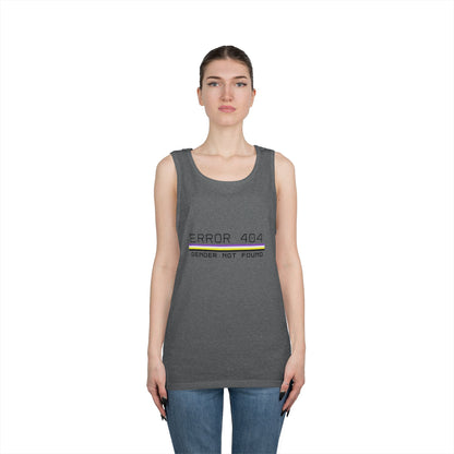 Error 404 Gender Not Found Unisex Heavy Cotton Tank Top