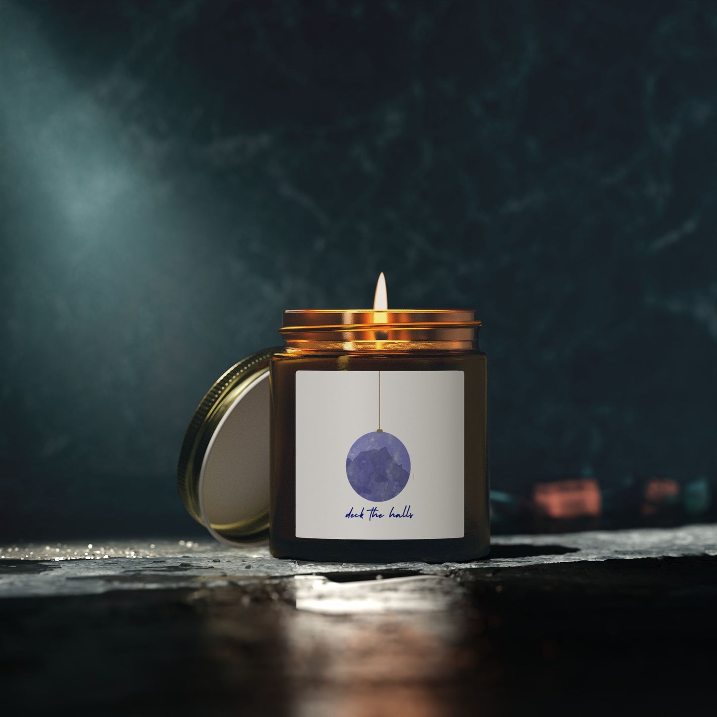 Deck the Halls Scented Candles, Coconut Apricot Wax (4oz, 9oz)