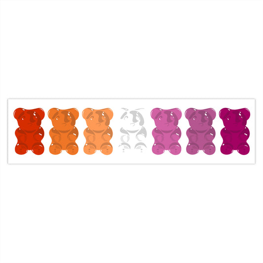 Lesbian Pride Gummy Bears Bumper Stickers