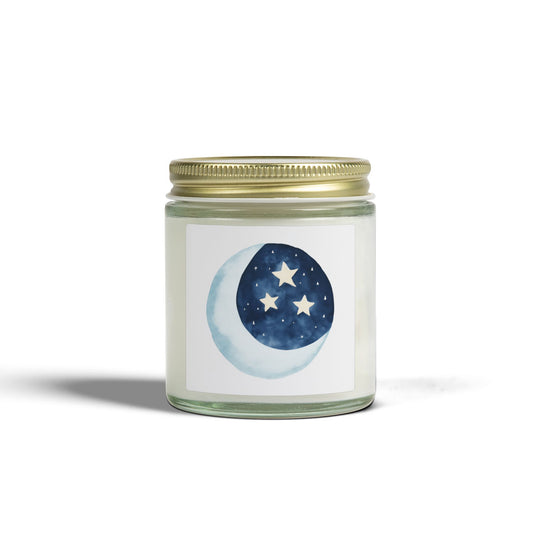 Cosmic Comforts Scented Candles, Coconut Apricot Wax (4oz, 9oz)