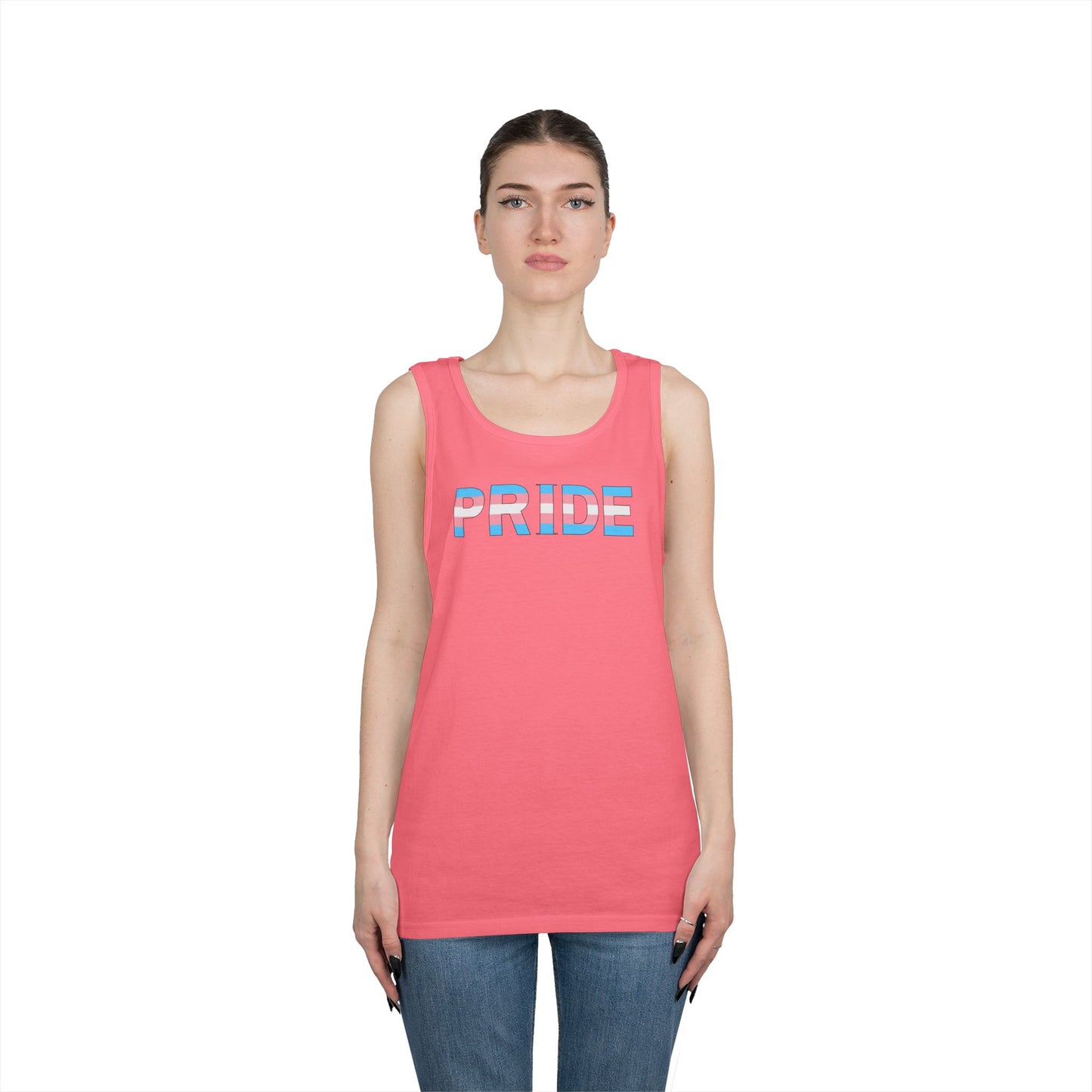 Trans PRIDE Unisex Heavy Cotton Tank Top