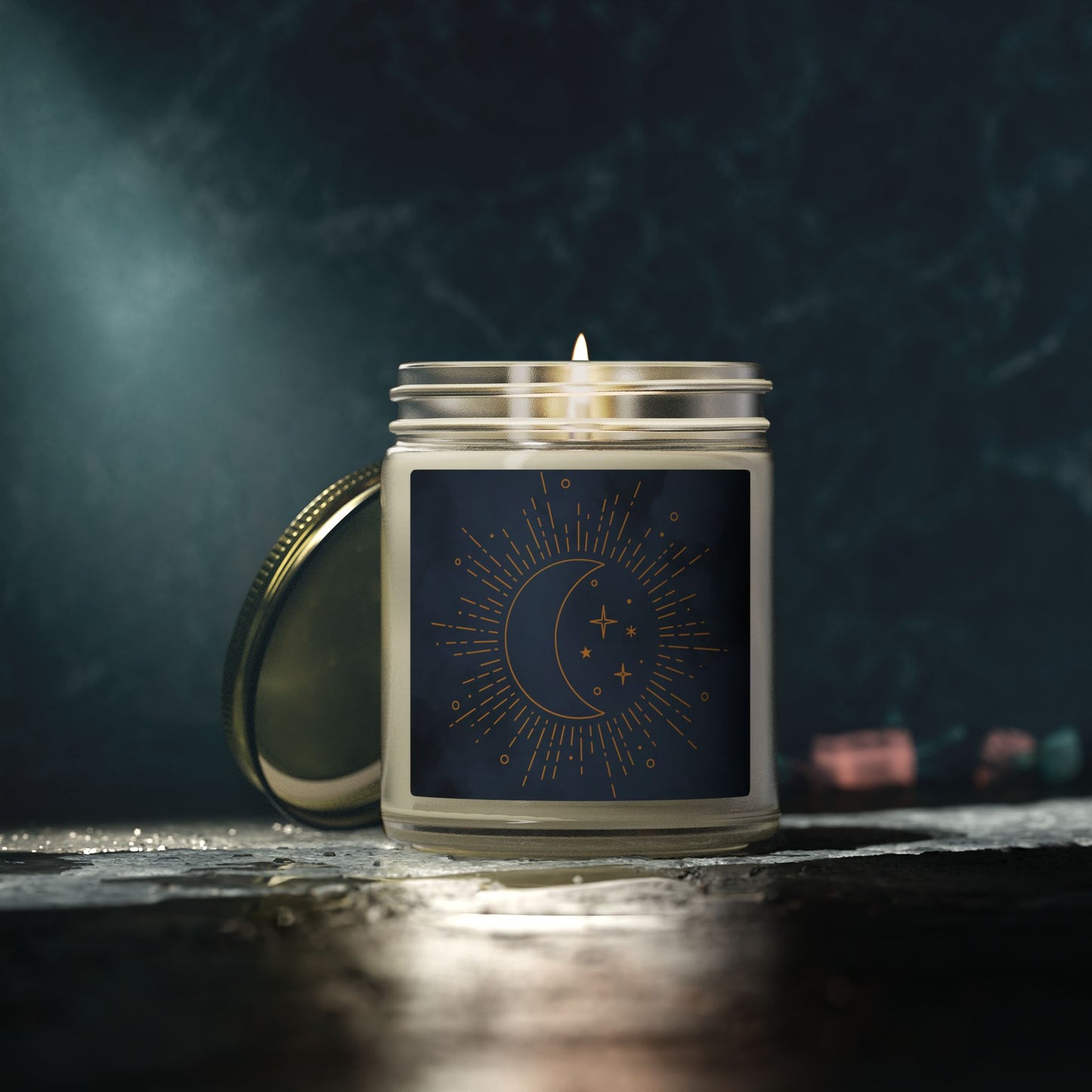 Cosmic Comforts Scented Candles, Coconut Apricot Wax (4oz, 9oz)